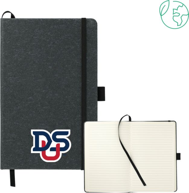 DeSales 5.5 x 8.5 FSC Mix Recycled Leather Bound Journal DSU Ligature - ONLINE ONLY