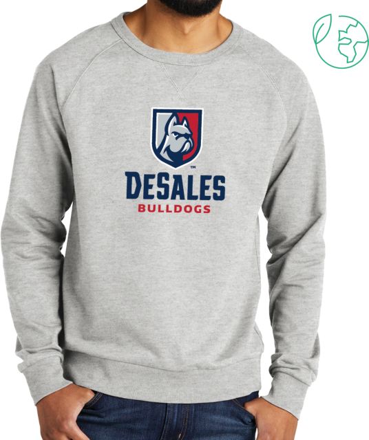 DeSales Allmade Light Organic French Terry Crewneck Sweatshirt Primary Logo - ONLINE ONLY