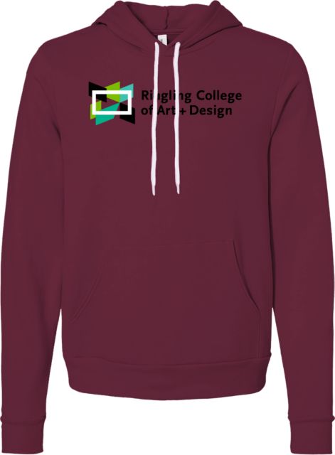Ringling School Bella + Canvas Fleece Hood Ringling College of Art and Design Variation 6 - ONLINE ONLY