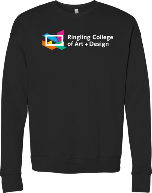 Ringling School Bella + Canvas Fleece Crew Ringling College of Art and Design Primary Mark - ONLINE ONLY