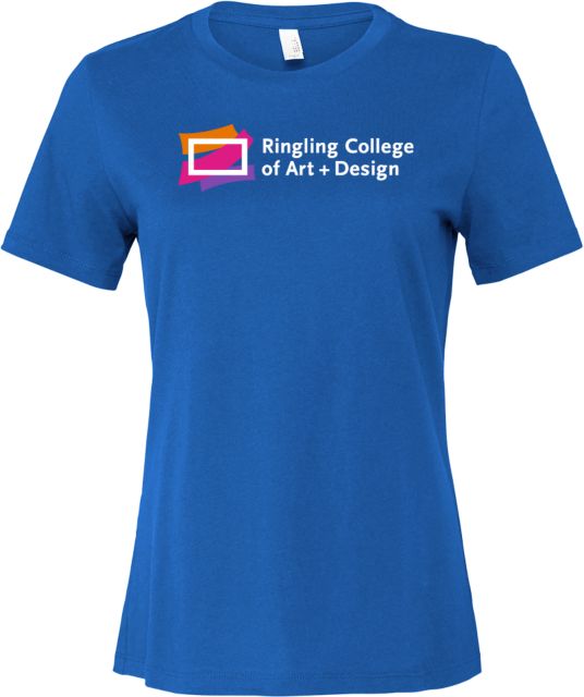 Ringling School Bella + Canvas Womens Relaxed Cotton T Shirt Ringling College of Art and Design Variation 2 - ONLINE ONLY
