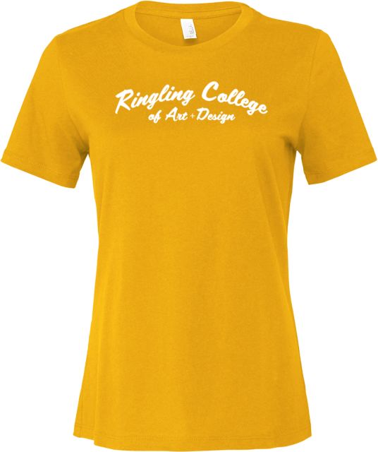 Ringling School Bella + Canvas Womens Relaxed Cotton T Shirt Script Ringling College of Art and Design - ONLINE ONLY
