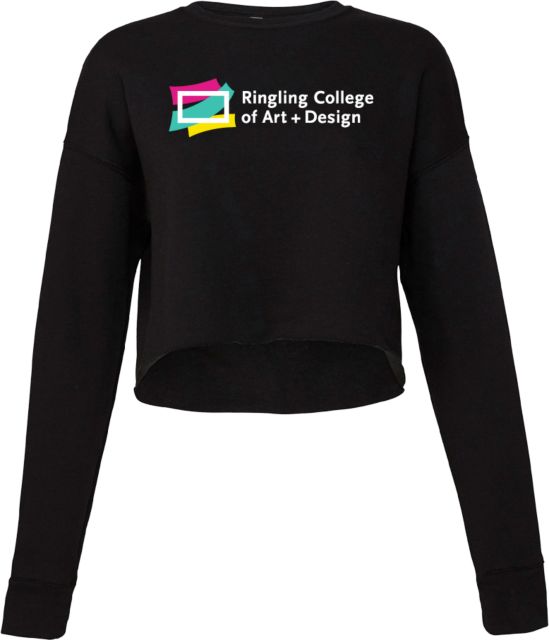 Ringling School Bella + Canvas Womens Cropped Fleece Crew Ringling College of Art and Design Variation 1 - ONLINE ONLY