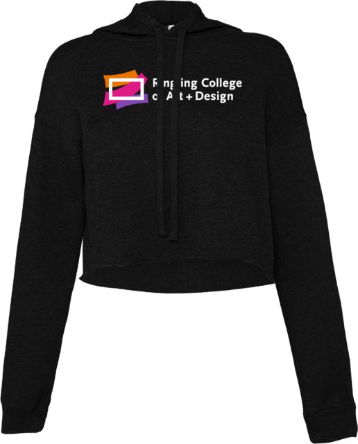 Ringling School Bella + Canvas Womens Cropped Fleece Hood Ringling College of Art and Design Variation 2 - ONLINE ONLY