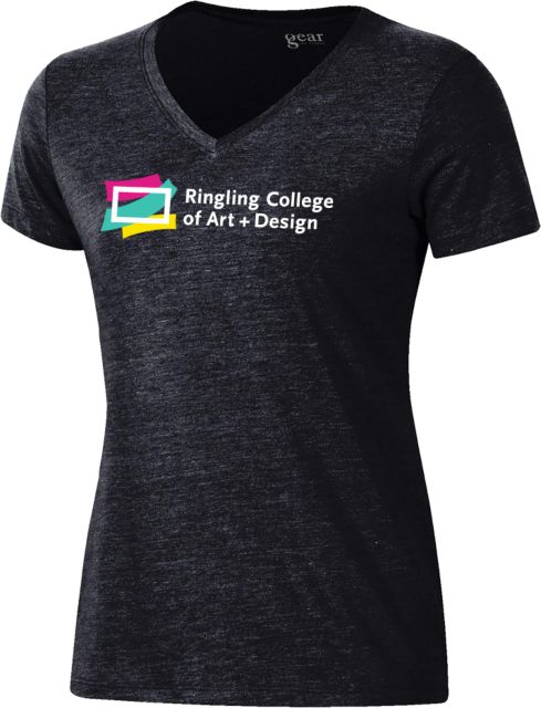 Ringling School Gear Womens Triblend VNeck Tee Ringling College of Art and Design Variation 1 - ONLINE ONLY