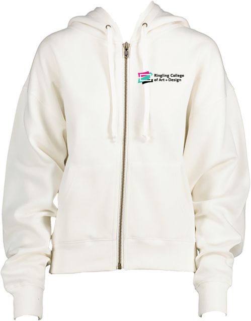 Ringling School ENZA Womens Boxy Full Zip Hood Ringling College of Art and Design Variation 1 - ONLINE ONLY