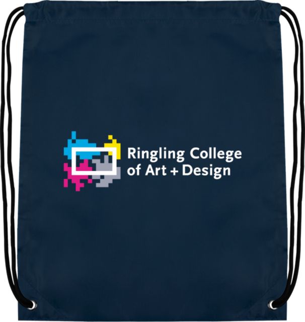 Ringling School Drawstring Backpack Ringling College of Art and Design Variation 4 - ONLINE ONLY