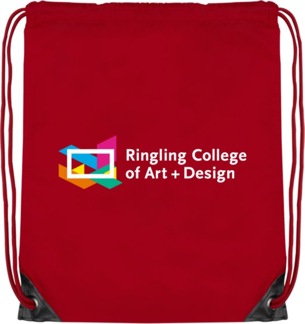 Ringling School Drawstring Backpack Ringling College of Art and Design Primary Mark - ONLINE ONLY