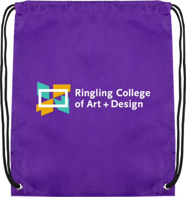 Ringling School Drawstring Backpack Ringling College of Art and Design Variation 9 - ONLINE ONLY