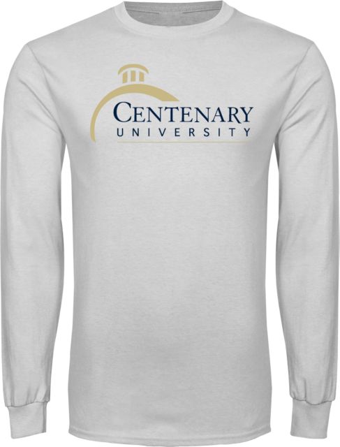 Centenary Univ Long Sleeve T Shirt Centenary University Logo - ONLINE ONLY