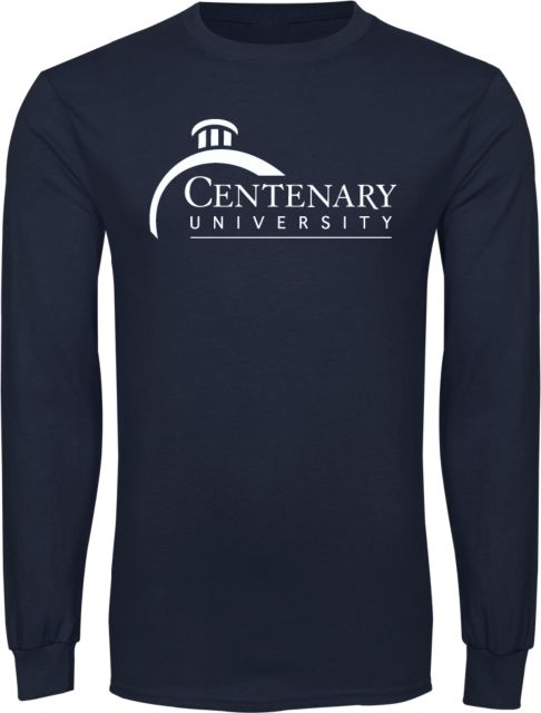 Centenary Univ Long Sleeve T Shirt Centenary University Logo - ONLINE ONLY