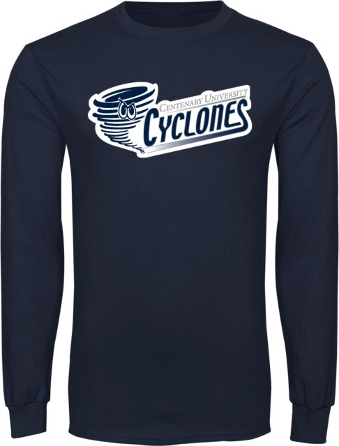 Centenary Univ Long Sleeve T Shirt Centenary University Cyclones Athletic Logo - ONLINE ONLY