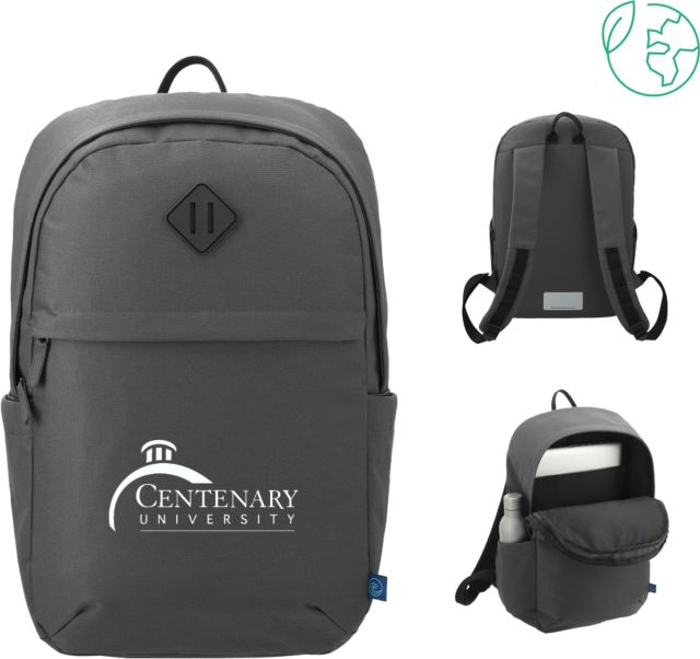 Centenary Univ Repreve Ocean Commuter Computer Backpack Centenary University Logo - ONLINE ONLY