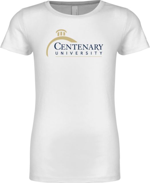 Centenary Univ Next Level Girls Fashion Fit T Shirt Centenary University Logo - ONLINE ONLY