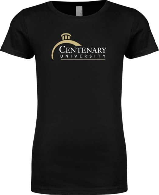 Centenary Univ Next Level Girls Fashion Fit T Shirt Centenary University Logo - ONLINE ONLY