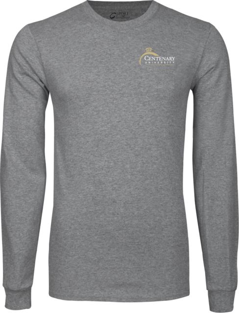 Centenary Univ Long Sleeve T Shirt Centenary University Logo - ONLINE ONLY
