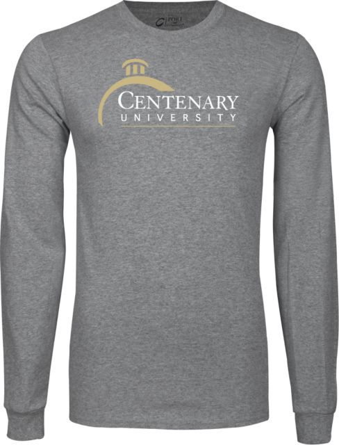 Centenary Univ Long Sleeve T Shirt Centenary University Logo - ONLINE ONLY