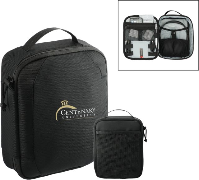 Centenary Univ RPET Headphone and Tech Case Centenary University Logo - ONLINE ONLY