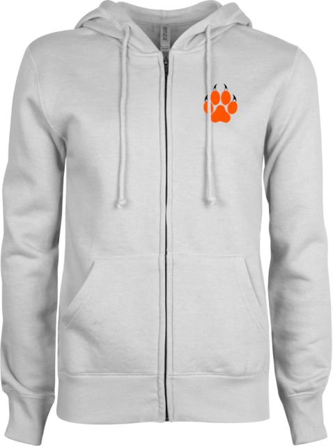 Reedley College ENZA Ladies Fleece Full Zip Hoodie Paw Print - ONLINE ONLY