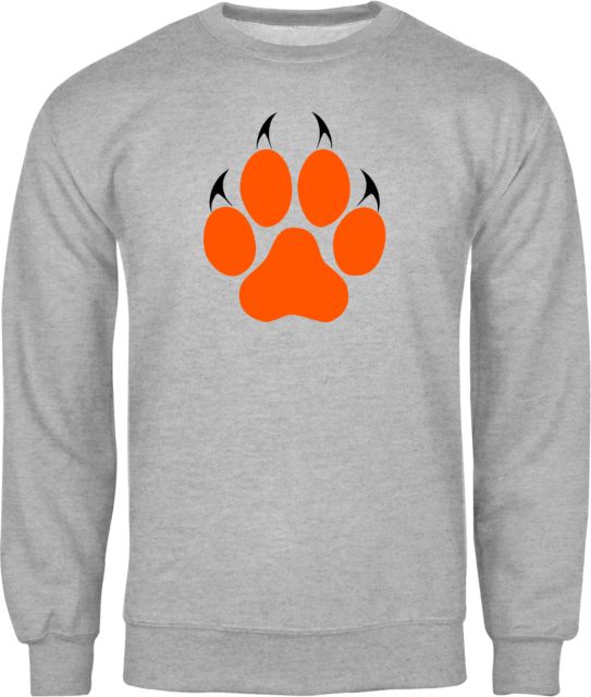 Reedley College Fleece Crew Paw Print - ONLINE ONLY