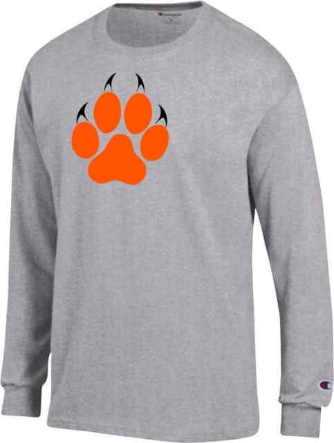 Reedley College Champion Long Sleeve T Shirt Paw Print - ONLINE ONLY