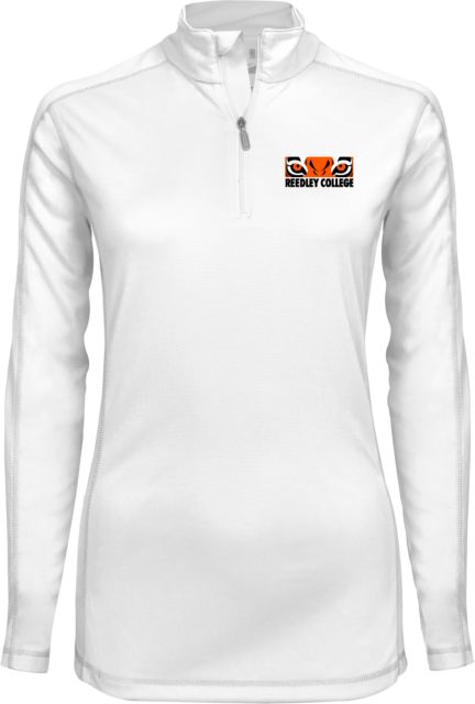 Reedley College Ladies Syntrel Interlock 1/4 Zip Primary Mark - ONLINE ONLY
