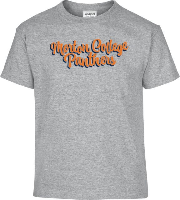 Morton College Youth T Shirt Morton College Panthers Script Design - ONLINE ONLY