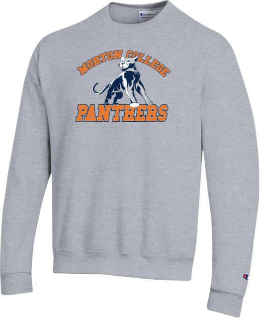 Morton College Champion Fleece Crew Morton College Panthers Wordmark - ONLINE ONLY