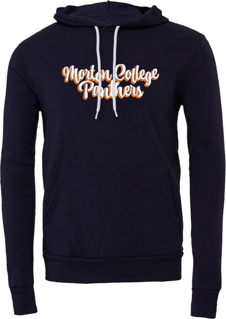 Morton College Bella + Canvas Fleece Hood Morton College Panthers Script Design - ONLINE ONLY