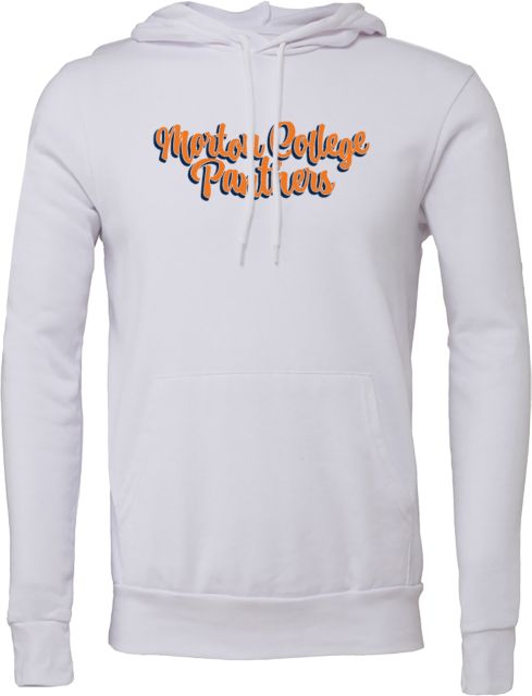 Morton College Bella + Canvas Fleece Hood Morton College Panthers Script Design - ONLINE ONLY