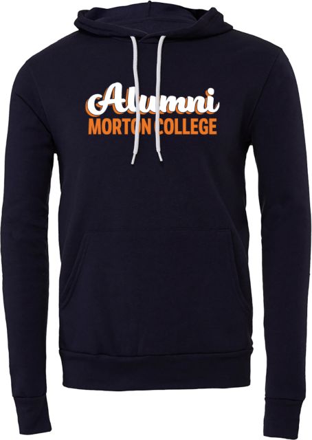 Morton College Bella + Canvas Fleece Hood Morton College Alumni Script Design - ONLINE ONLY