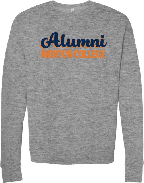 Morton College Bella + Canvas Fleece Crew Morton College Alumni Script Design - ONLINE ONLY