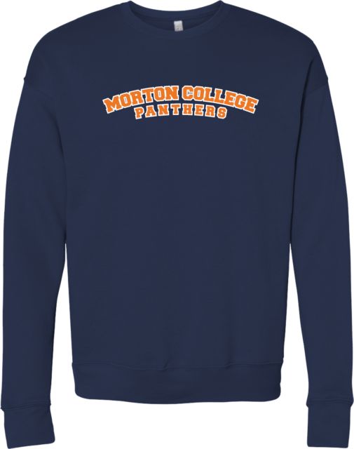 Morton College Bella + Canvas Fleece Crew Morton College Panthers Arched Design - ONLINE ONLY