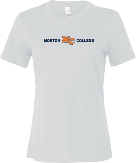 Morton College Bella + Canvas Womens Relaxed Cotton T Shirt Morton College Flat Mark - ONLINE ONLY