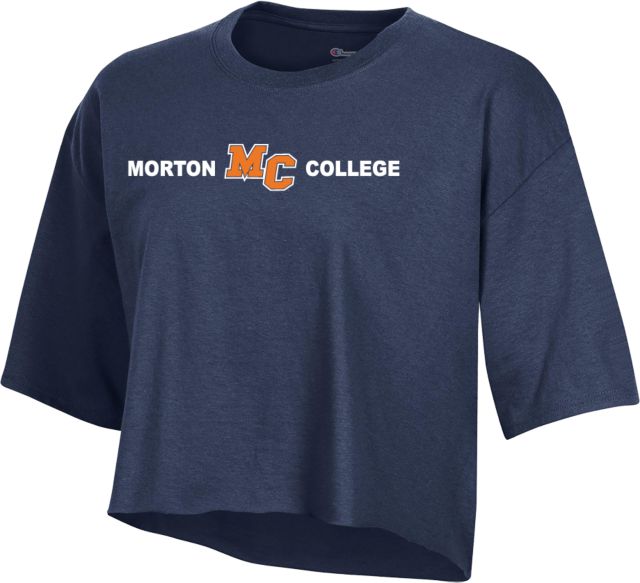 Morton College Champion Womens Crop Tee Morton College Flat Mark - ONLINE ONLY
