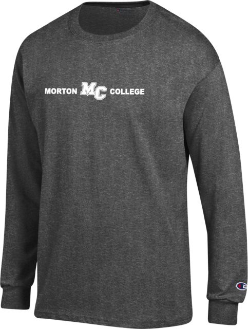 Morton College Champion Long Sleeve T Shirt Morton College Flat Mark - ONLINE ONLY