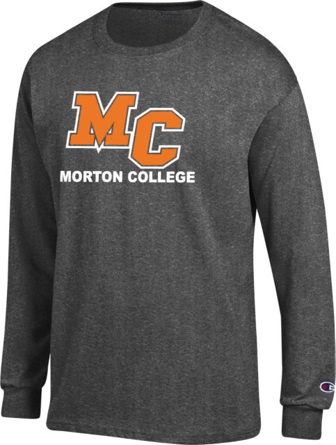 Morton College Champion Long Sleeve T Shirt Morton College Primary Mark - ONLINE ONLY