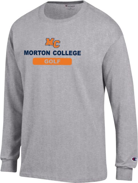 Morton College Champion Long Sleeve T Shirt Morton College Golf - ONLINE ONLY