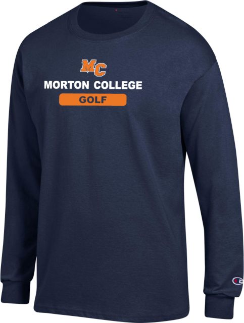 Morton College Champion Long Sleeve T Shirt Morton College Golf - ONLINE ONLY