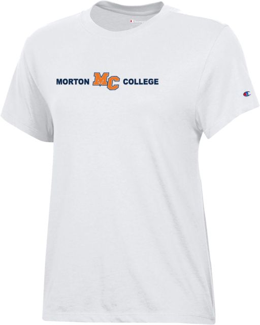 Morton College Champion Womens  Core Short Sleeve Tee Morton College Flat Mark - ONLINE ONLY