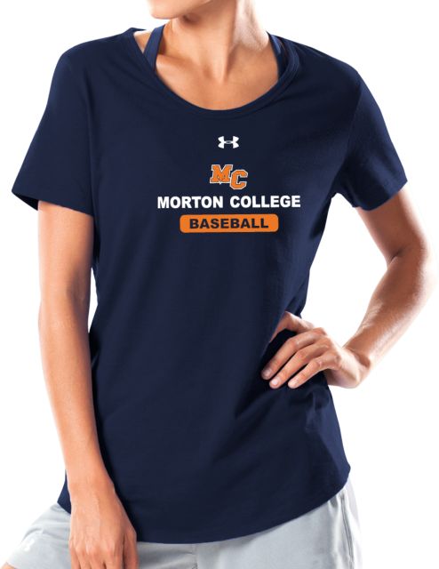 Morton College Under Armour Womens Charged Cotton Tee UA - Morton College Baseball - ONLINE ONLY