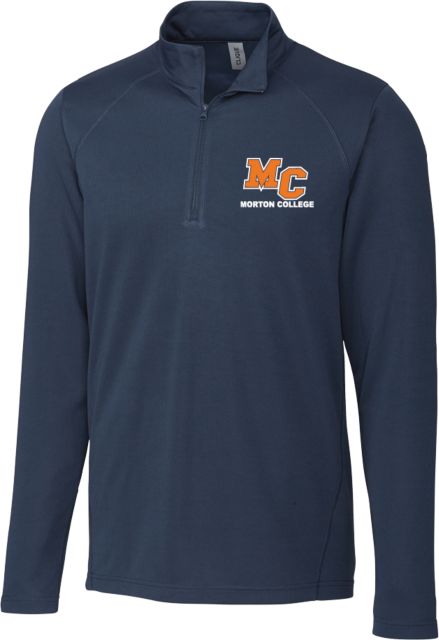 Morton College C&B Clique Ice Pique Half Zip Morton College Panthers Wordmark - ONLINE ONLY