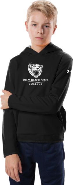 Palm Beach State Youth Under Armour Fleece Hoodie Palm Beach State Panther Logo - ONLINE ONLY