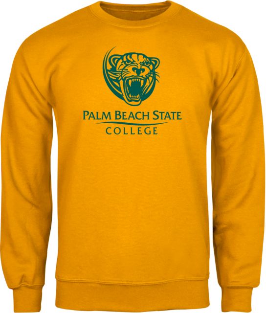 Palm Beach State Fleece Crew Palm Beach State Panther Logo - ONLINE ONLY