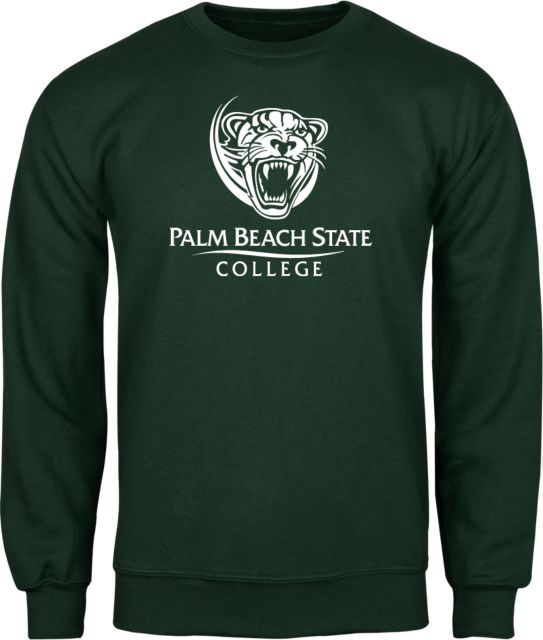 Palm Beach State Fleece Crew Palm Beach State Panther Logo - ONLINE ONLY