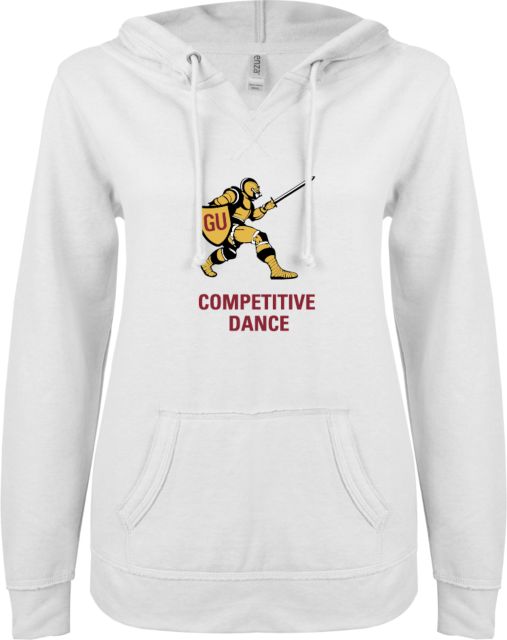 Gannon ENZA Ladies V Notch Raw Edge Fleece Hoodie Competitive Dance - ONLINE ONLY
