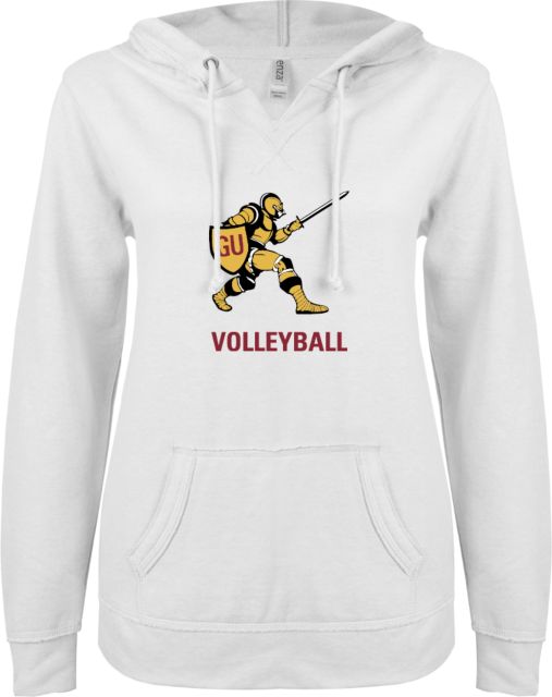 Gannon ENZA Ladies V Notch Raw Edge Fleece Hoodie Volleyball - ONLINE ONLY
