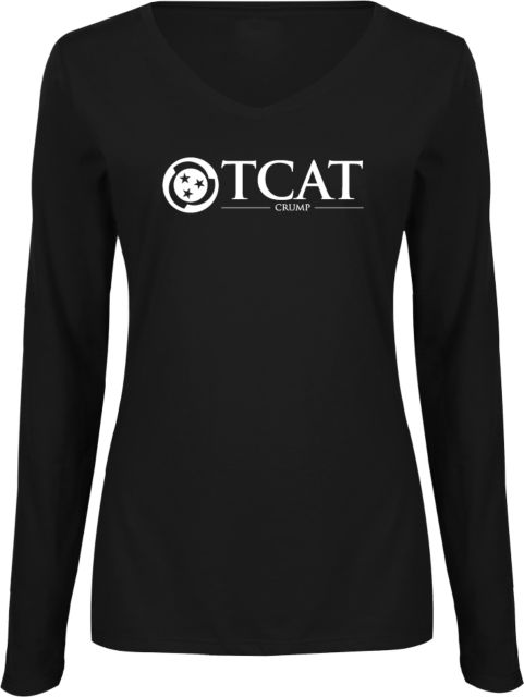 TCAT Crumps Ladies Long Sleeve V Neck Tee TCAT Abbreviated - ONLINE ONLY