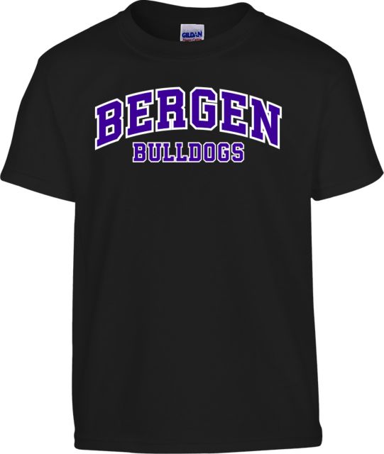 Bergen CC Youth T Shirt Arched Bergen Bulldogs - ONLINE ONLY