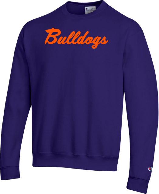 Bergen CC Champion Fleece Crew Script Bulldogs - ONLINE ONLY